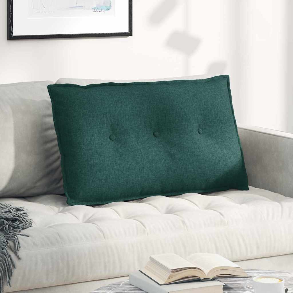 Rückenkissen Hellgrau 50 x 19 x 45 cm Stoff