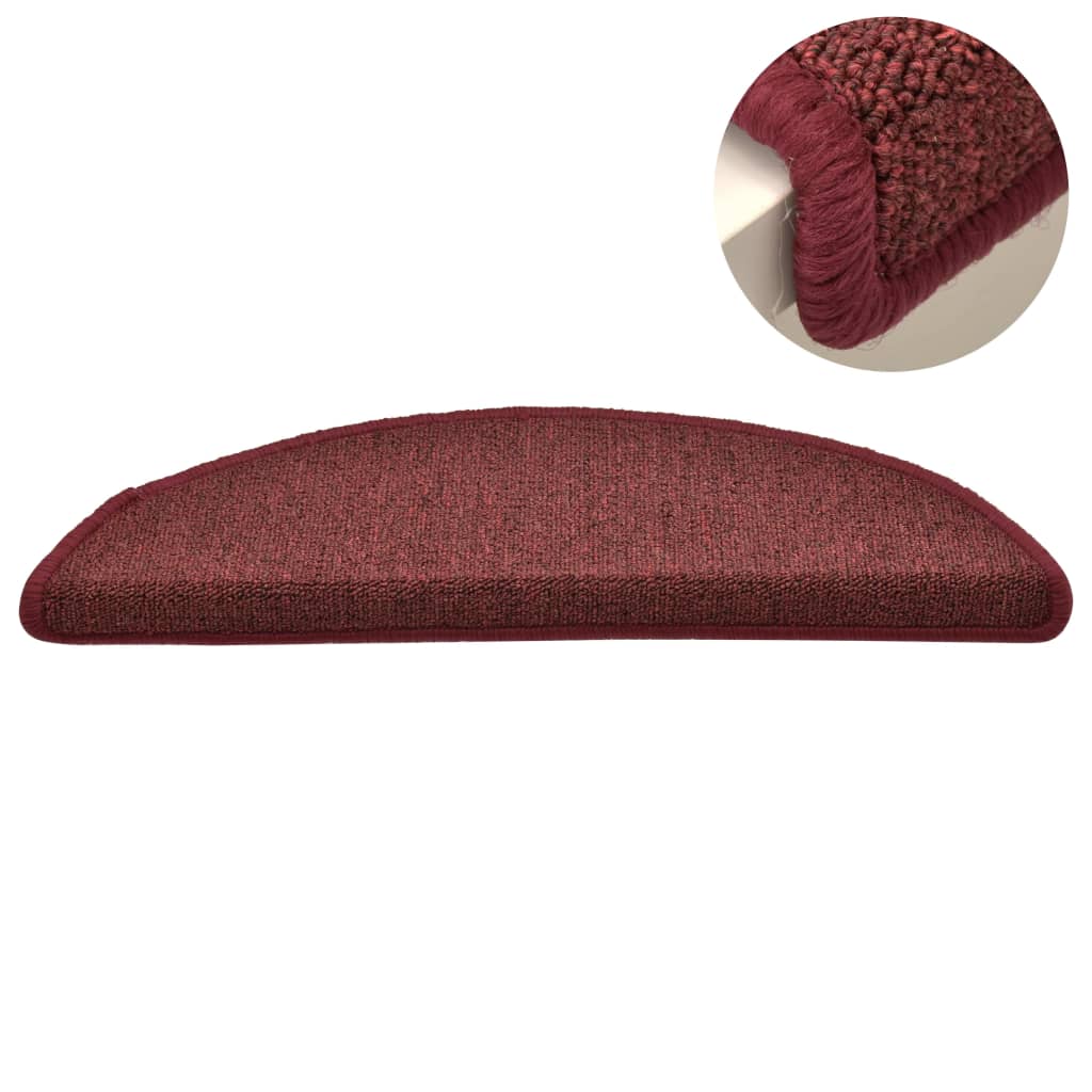 Stufenmatten 15 Stk. 56x17x3 cm Anthrazit Halbrund