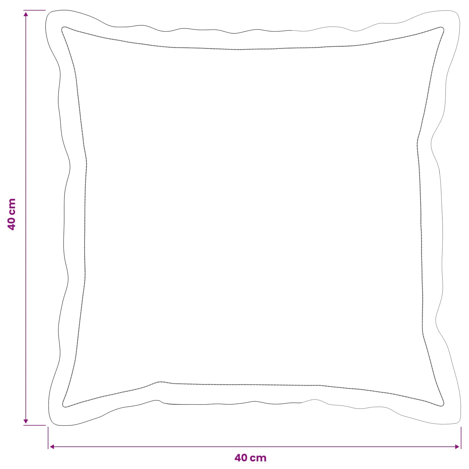 Kissenbezug 2 Stk. HOUTEN Dunkelgrau 30 x 30 cm Chenille-Stoff