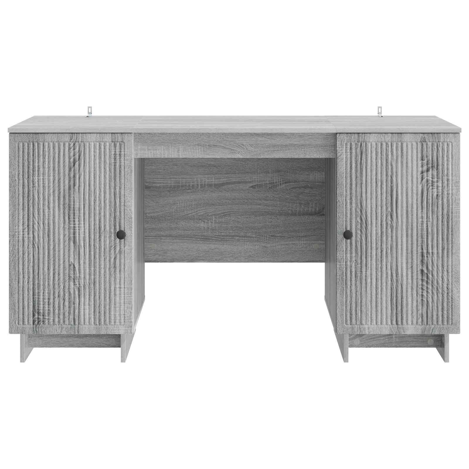 Schreibtisch Schwarz Holzwerkstoff 142,5 x 50 x 75 cm