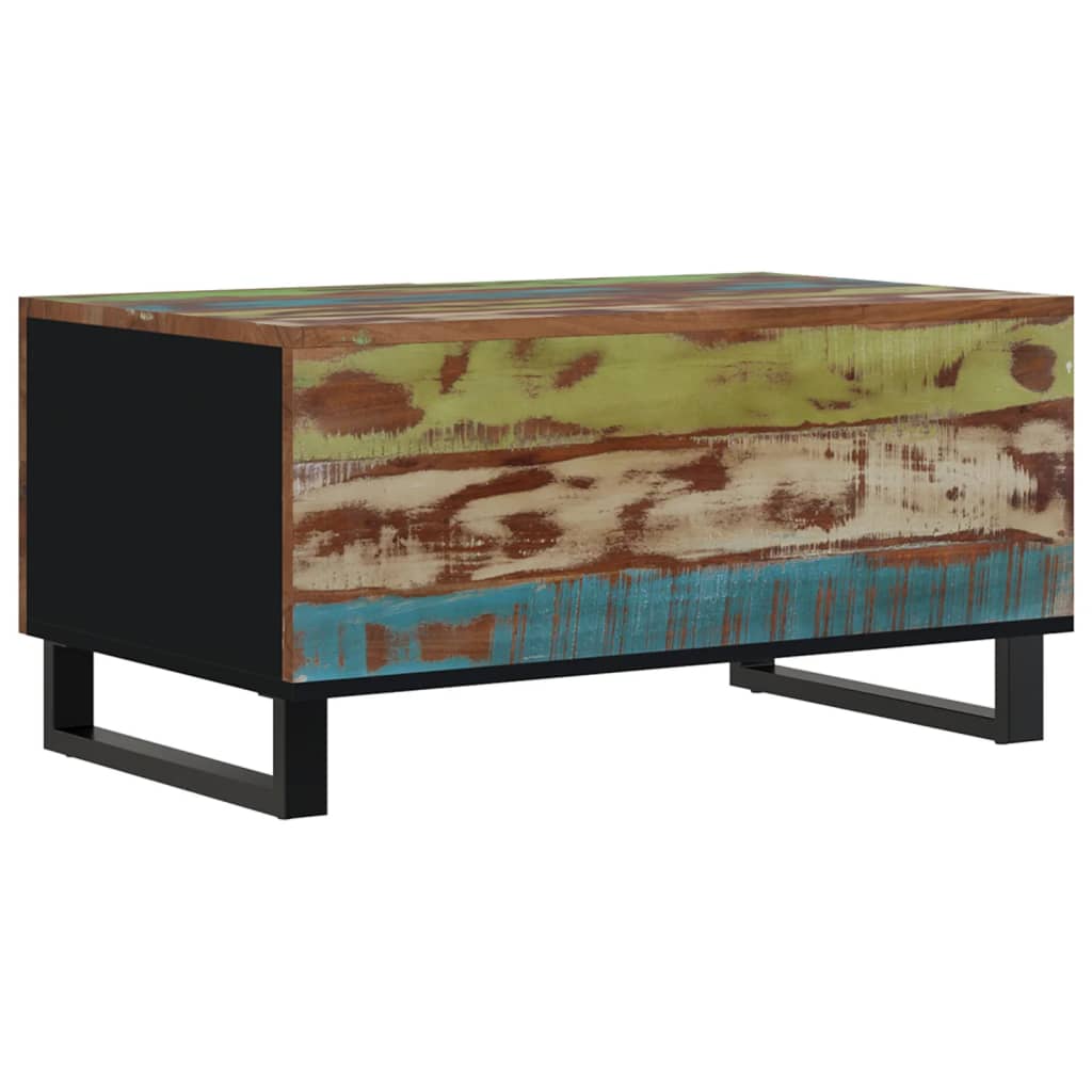 Couchtisch 80x50x40 cm Massivholz Akazie & Holzwerkstoff