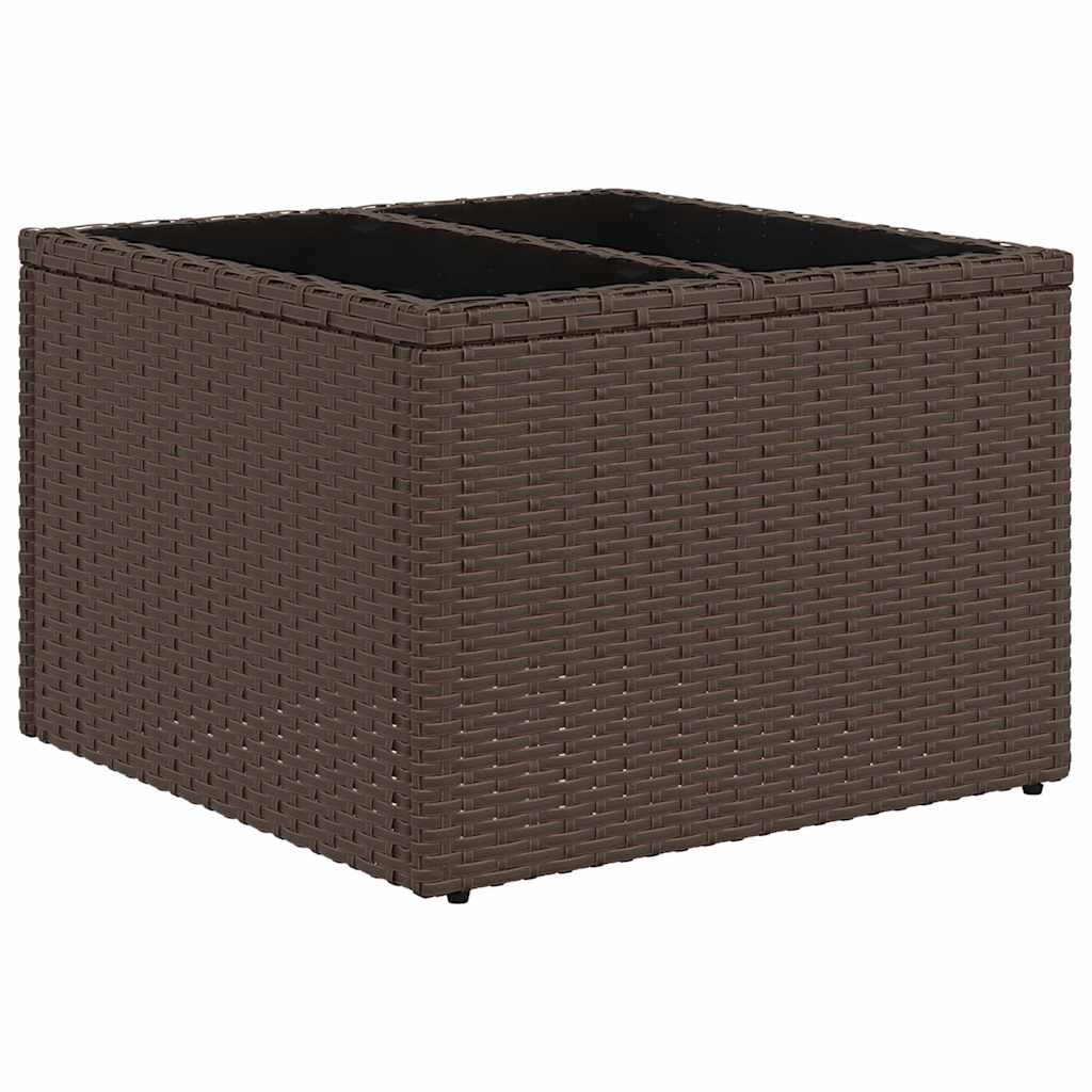 5-tlg. Garten-Sofagarnitur mit Kissen Schwarz Poly Rattan