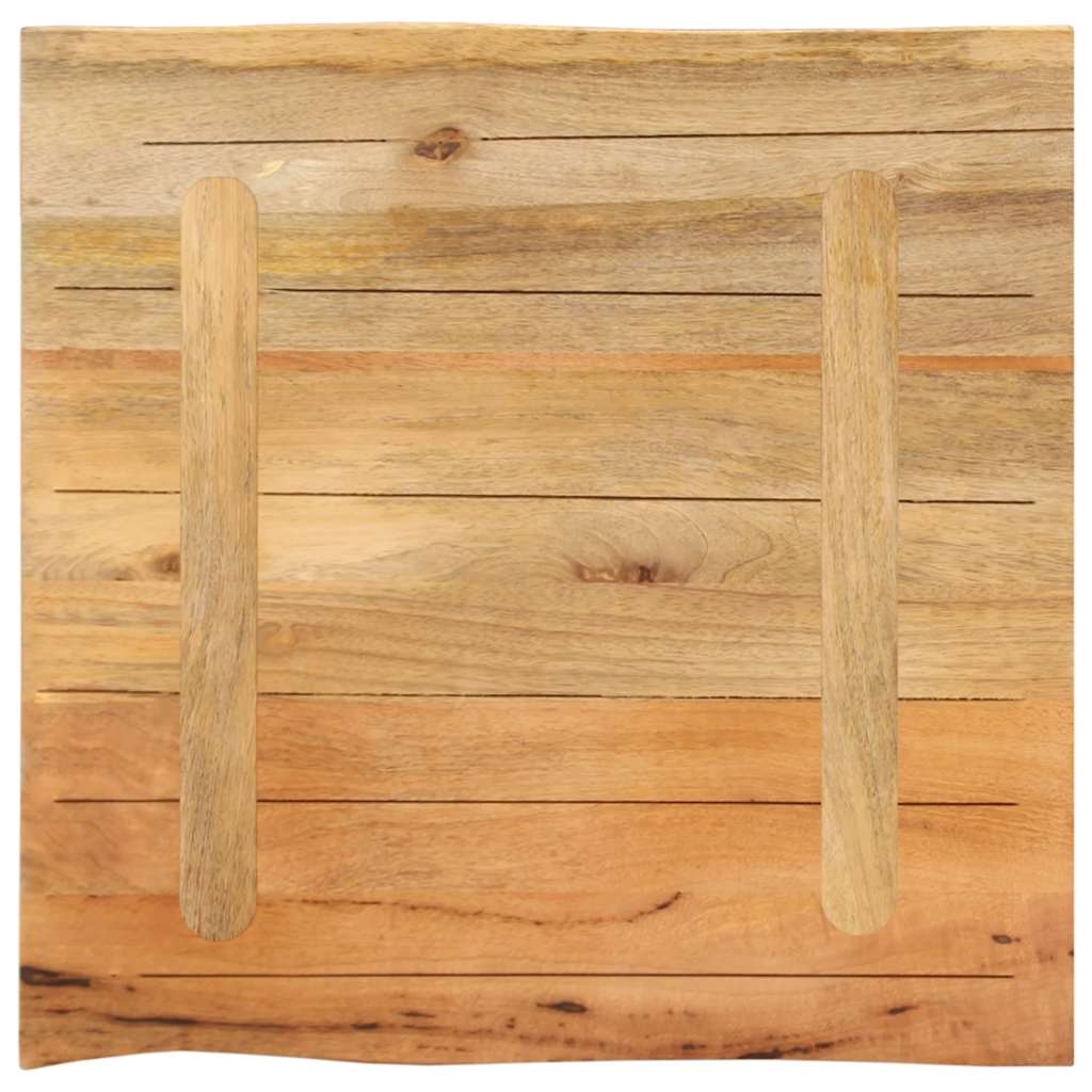 Tischplatte 40x40x2,5 cm Rechteckig Massivholz Akazie Baumkante