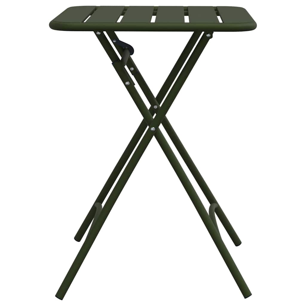 Bistrotisch Weiß 55 x 55 x 72,5 cm Pulverbeschichteter Stahl