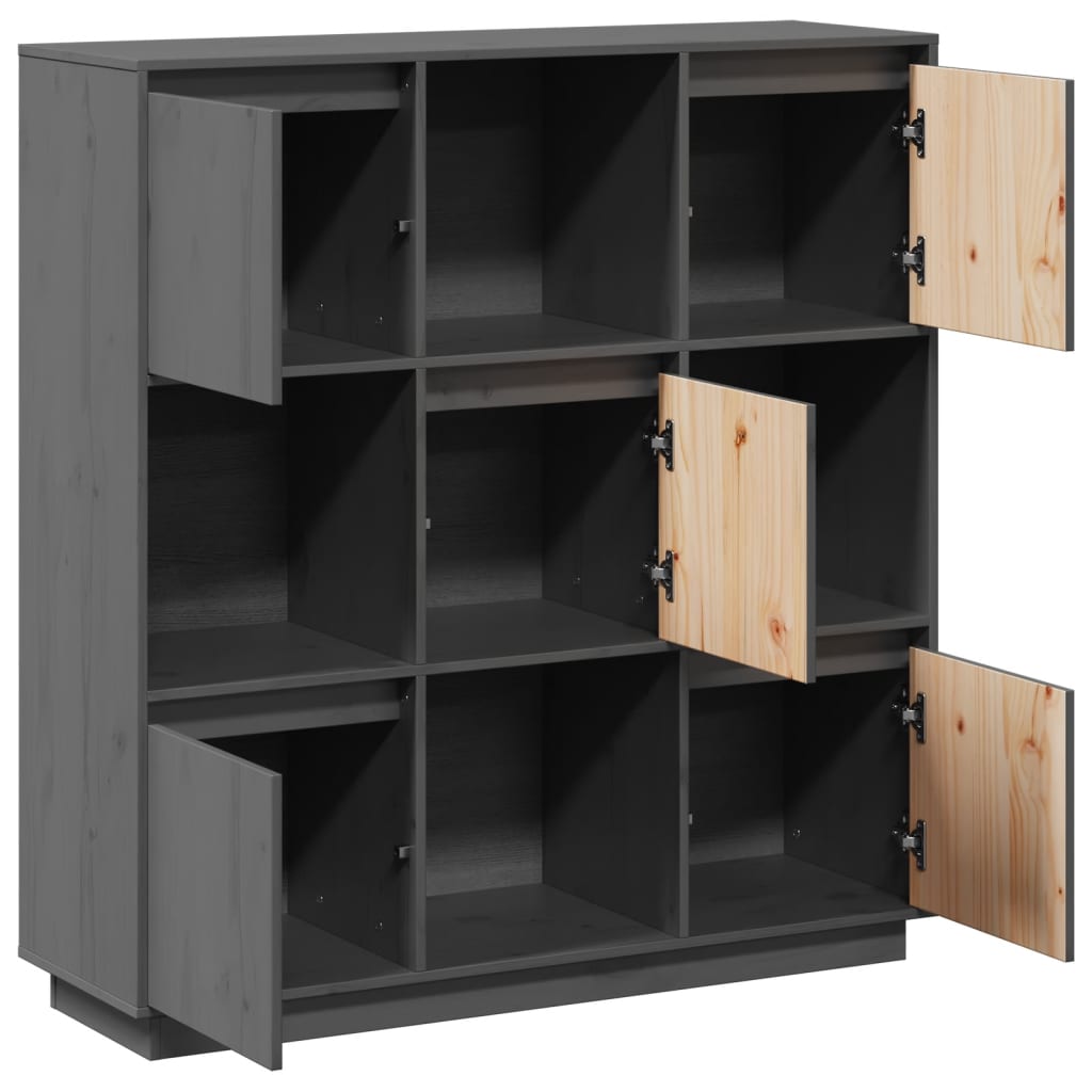 Highboard 110,5x35x117 cm Massivholz Kiefer