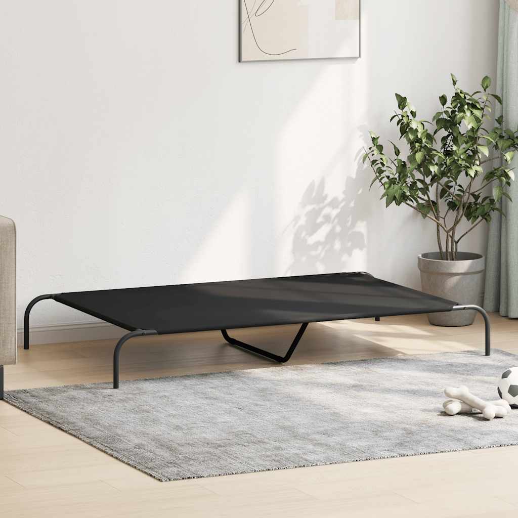 Erhöhtes Hundebett Schwarz S Textilene