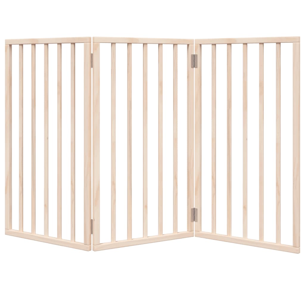 Hundegitter Faltbar 3 Paneele 150 cm Pappelholz