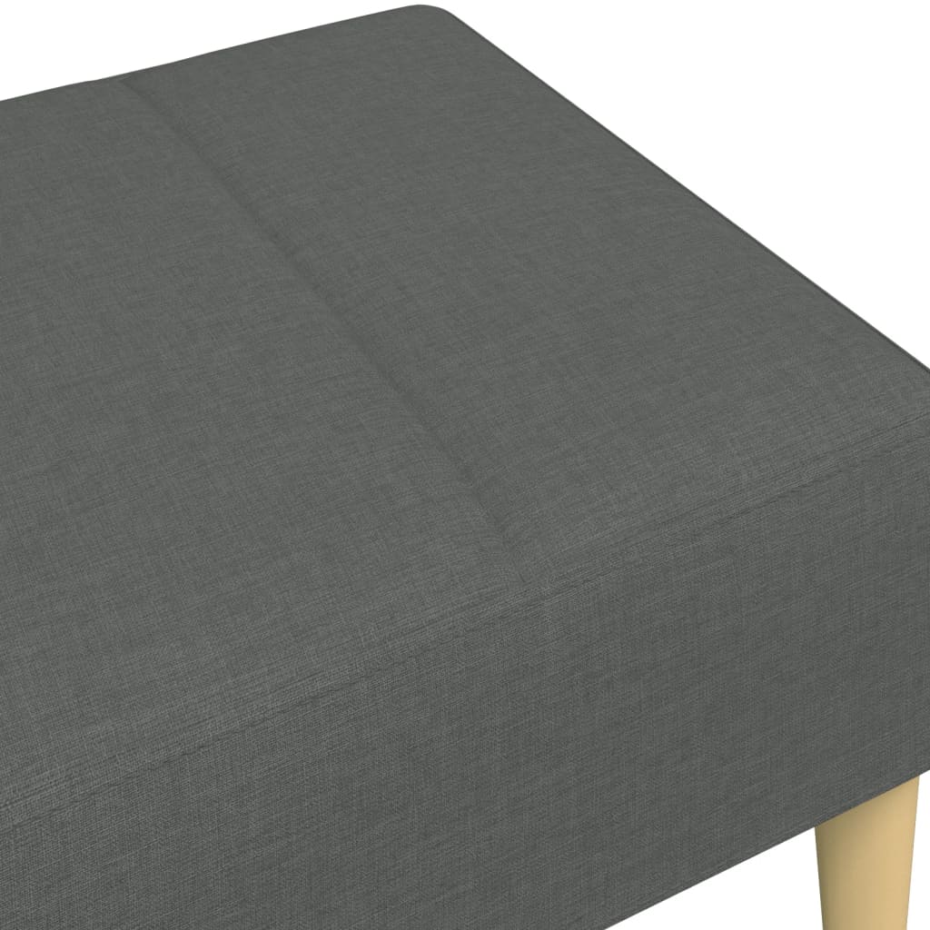Fußhocker Hellgrau 77x55x31 cm Stoff