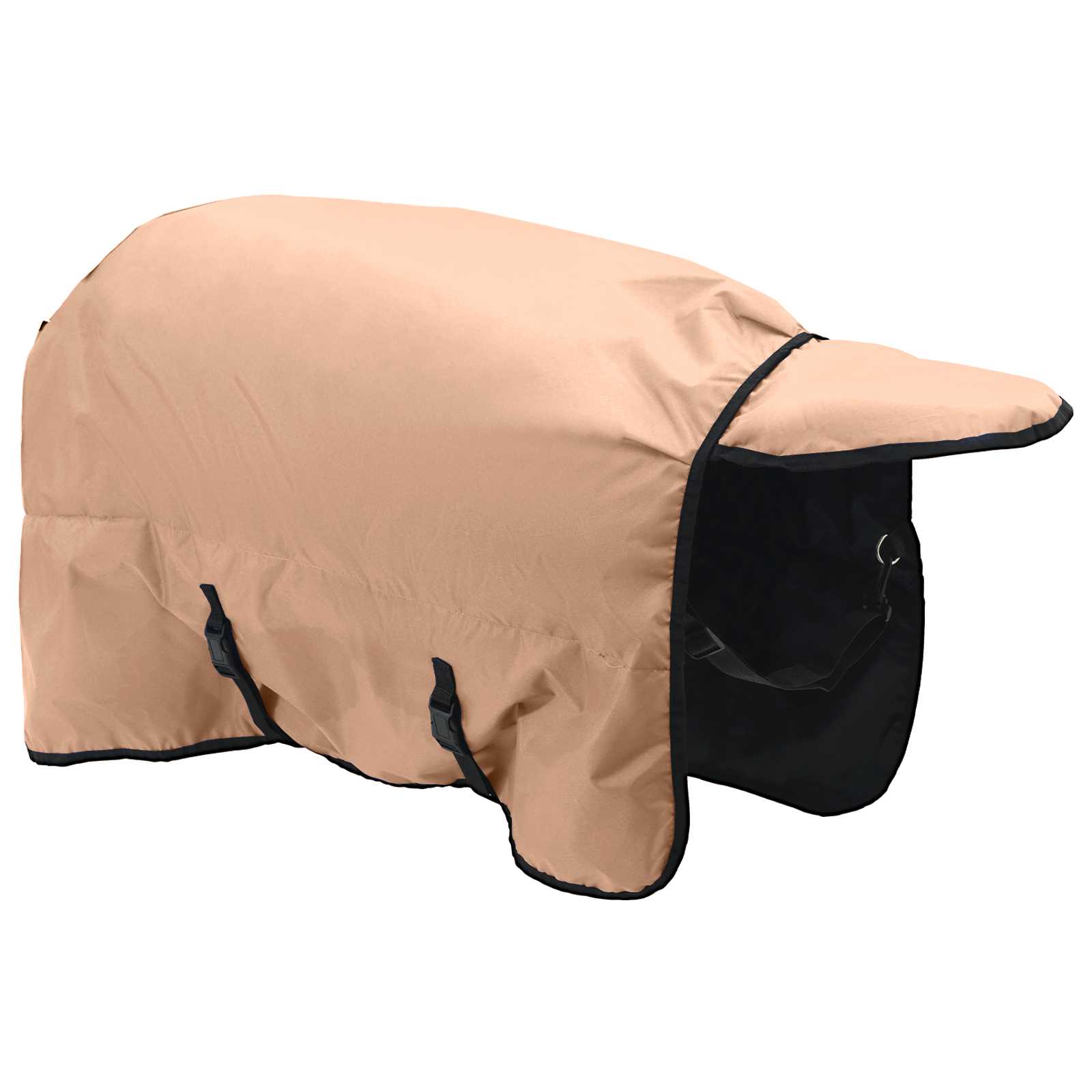 Pferdedecke Dunkelgrün und Schwarz 75 cm Polyester