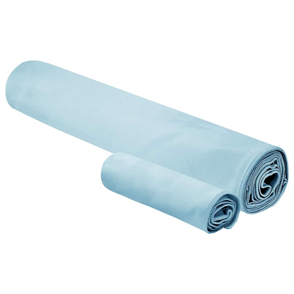 Sporthandtuch Set 2 pcs Dunkelgrau Stoff