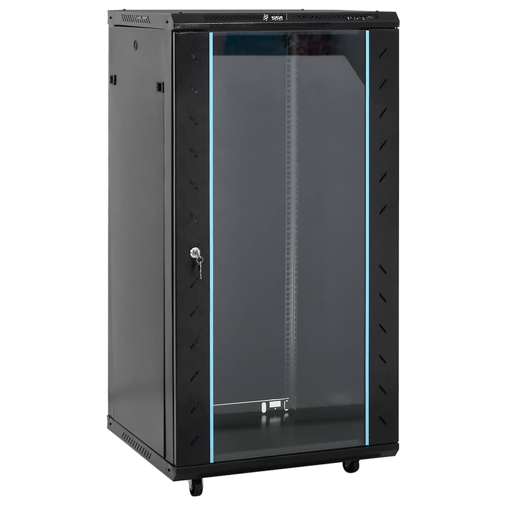 15U Netzwerkschrank 19" IP20 Schwarz 60x45x86 cm