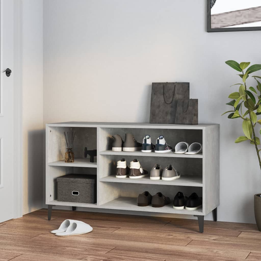 Schuhregal Weiß 102x36x60 cm Holzwerkstoff
