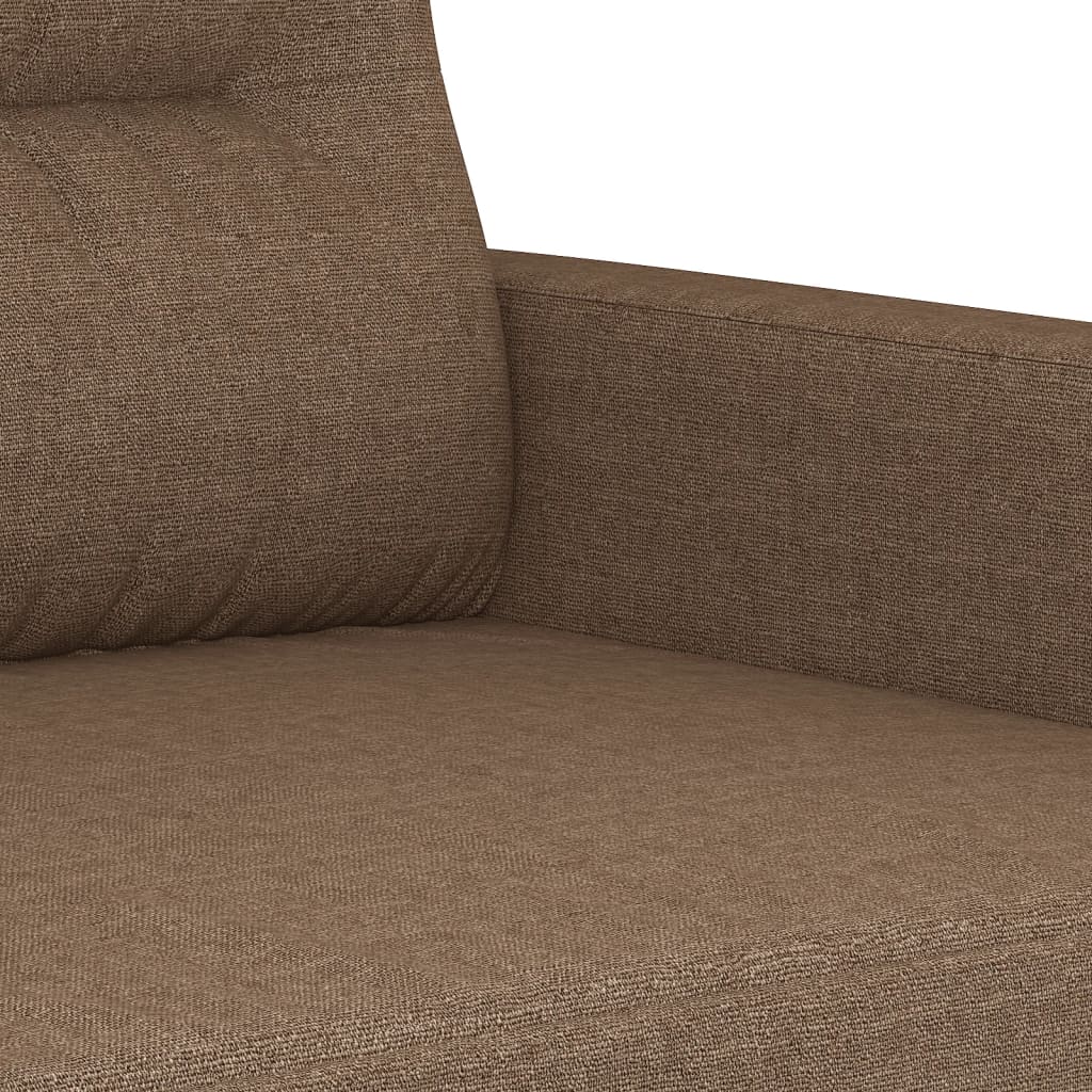 4-tlg. Sofagarnitur mit Kissen Taupe Stoff