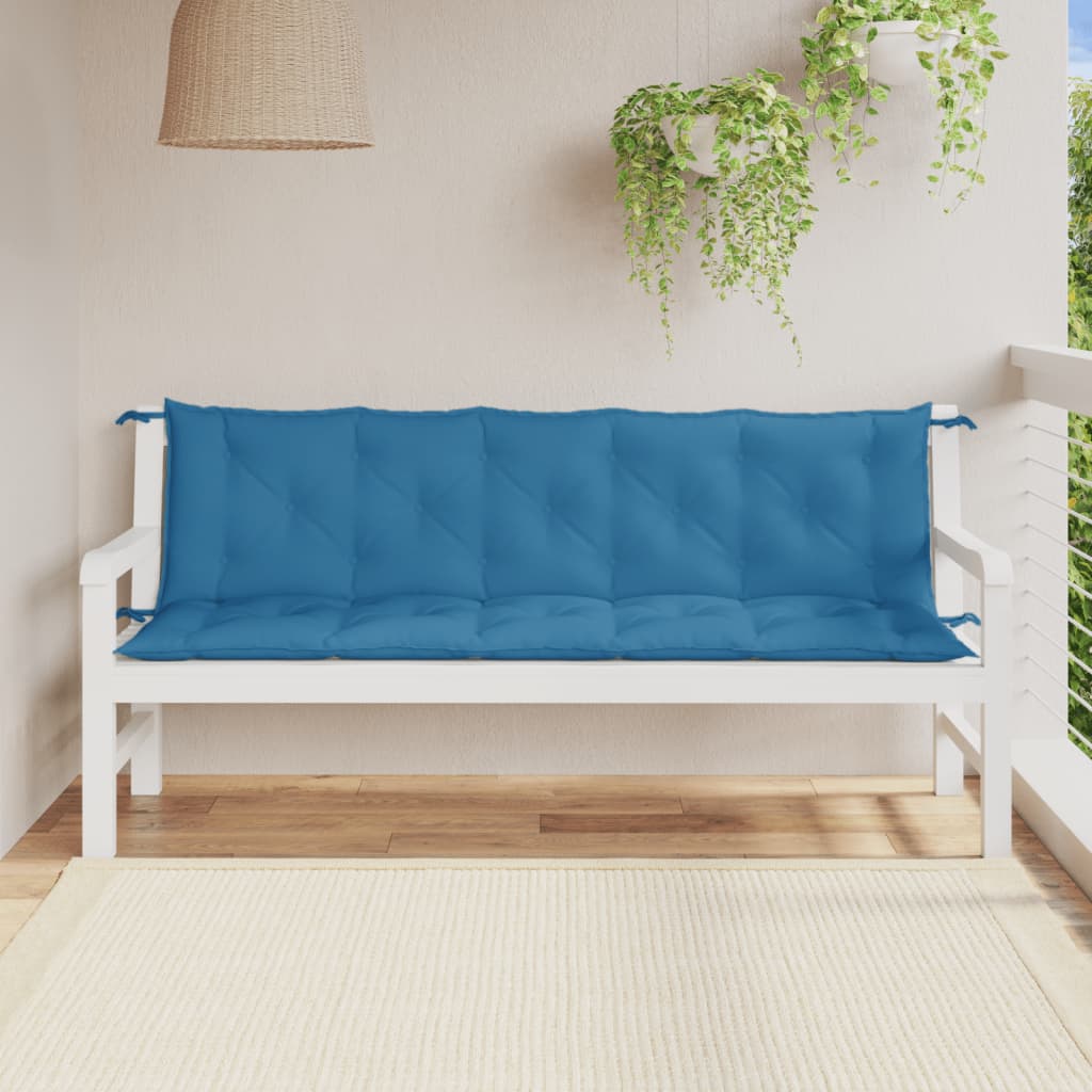 Gartenbank-Auflagen 2 Stk. Melange Anthrazit 100x50x7 cm Stoff
