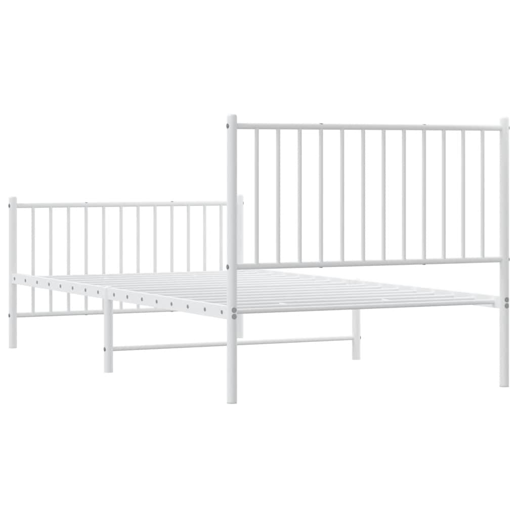 Bettgestell Metall Schwarz 75x190 cm
