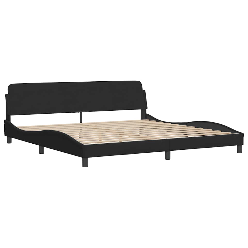 Bettgestell "Dover" Hellgrau 80x200 cm Samt