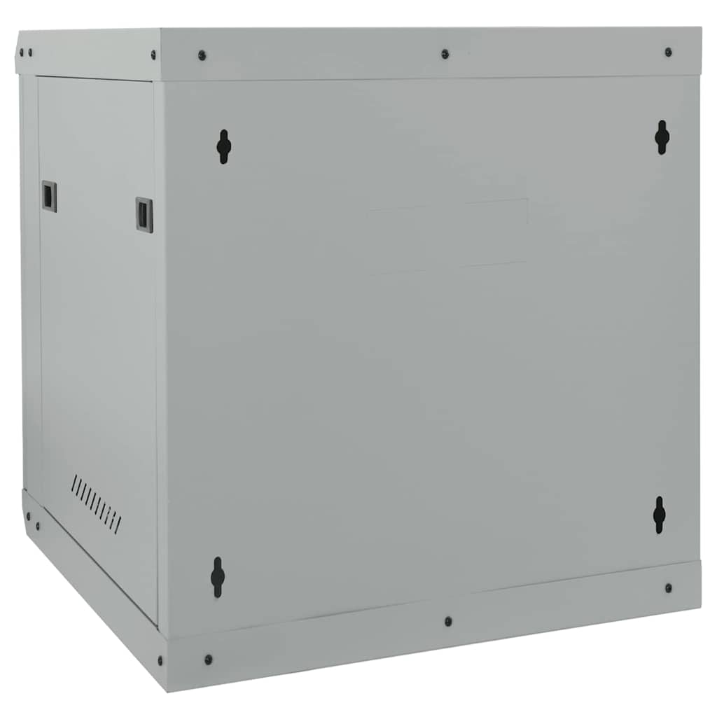 Netzwerkschrank mit Speicher Grau 60 x 45 x 28 cm Stahl
