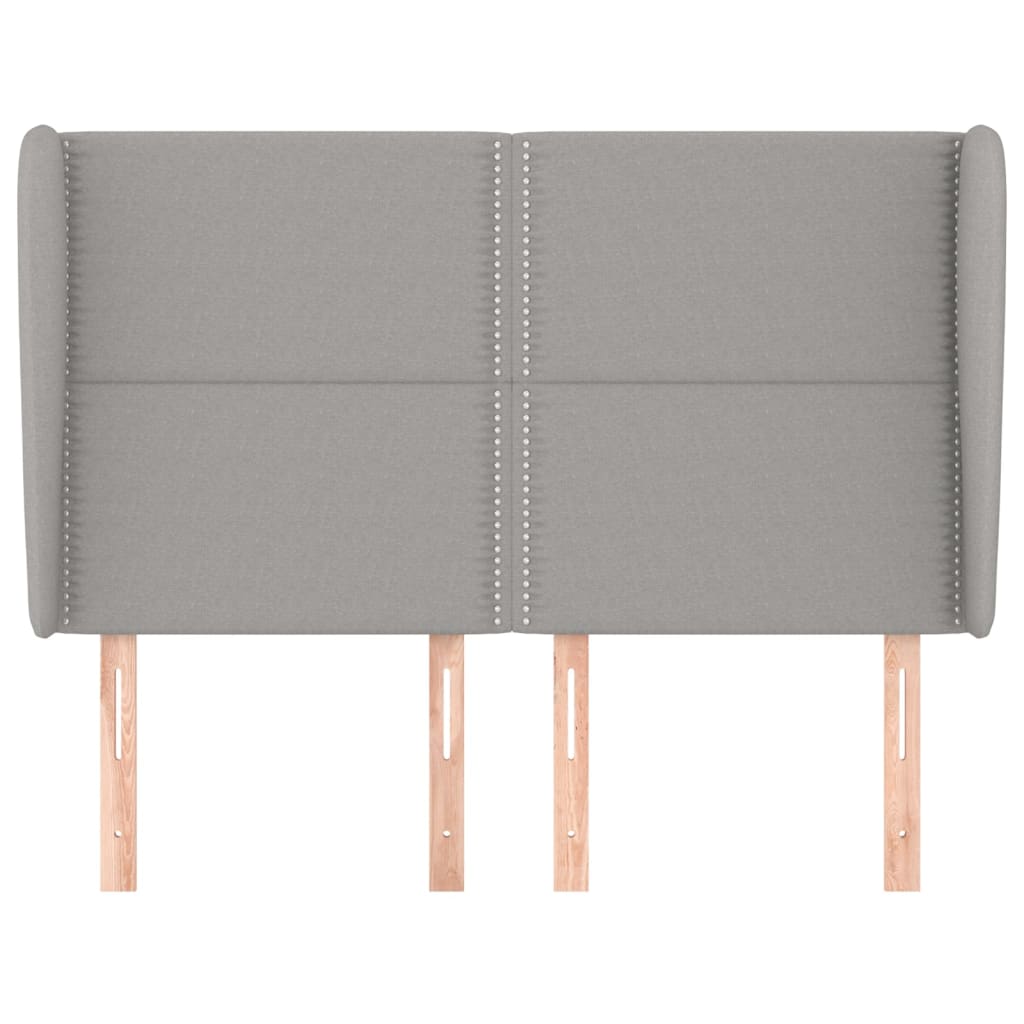 Kopfteil mit Ohren Dunkelgrau 83x23x78/88 cm Stoff