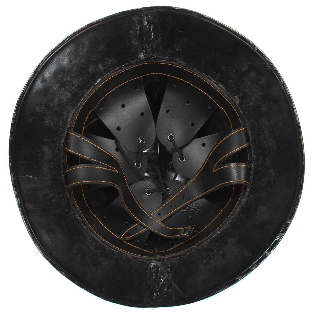 Preußische Pickelhaube Antik Replik für LARP Schwarz Stahl