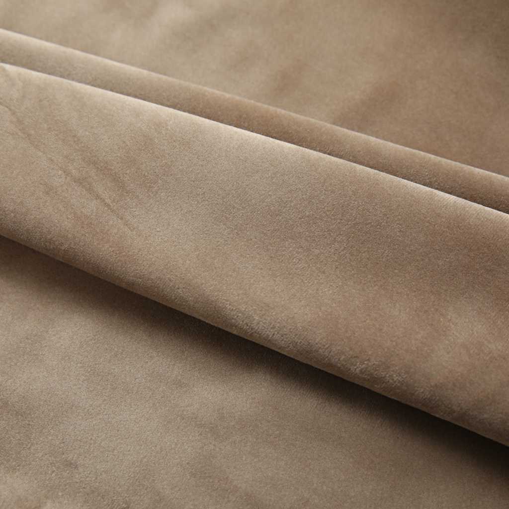 Verdunkelungsvorhänge mit Haken 2 Stk. Samt Schwarz 140x175 cm