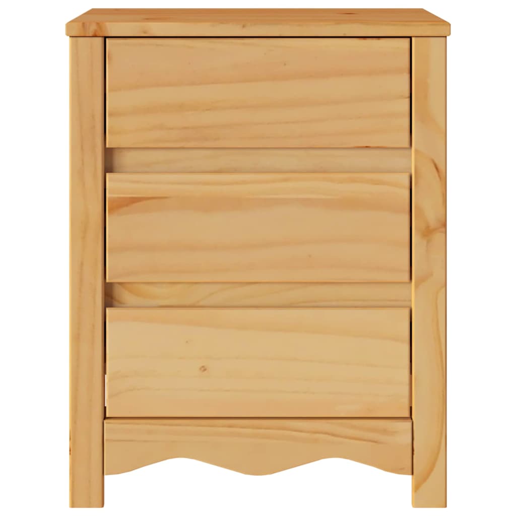 Couchtisch Drammen Eiche 45 x 35 x 56 cm Massives Kiefernholz