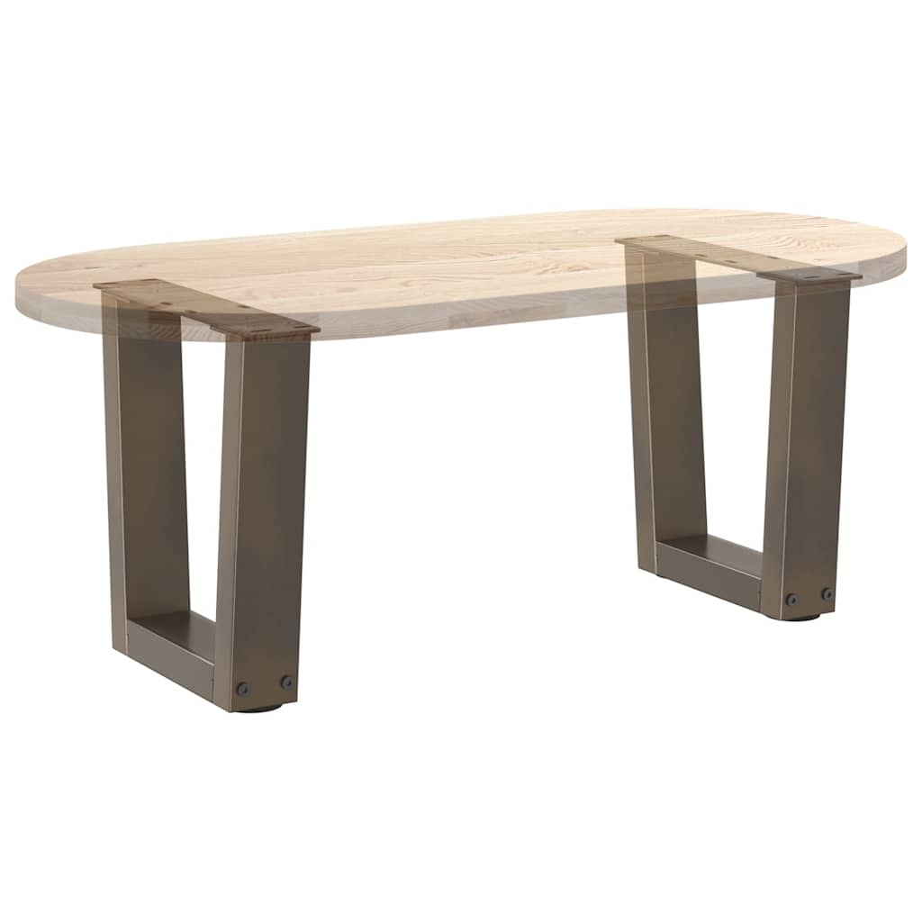 Couchtischbeine V-Form 2 Stück Schwarz 30x(30-31,3) cm Stahl