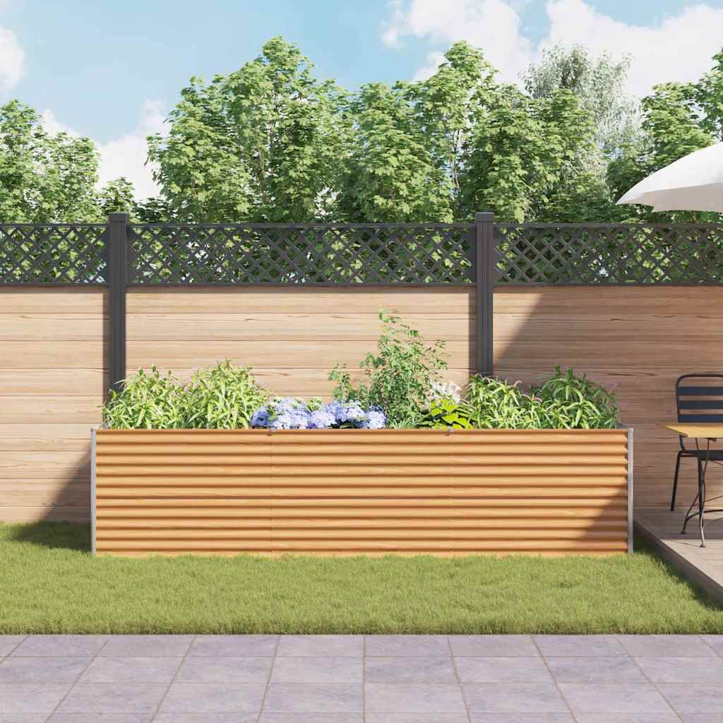 Garten-Hochbeet 100 x 50 x 36 cm Cortenstahl