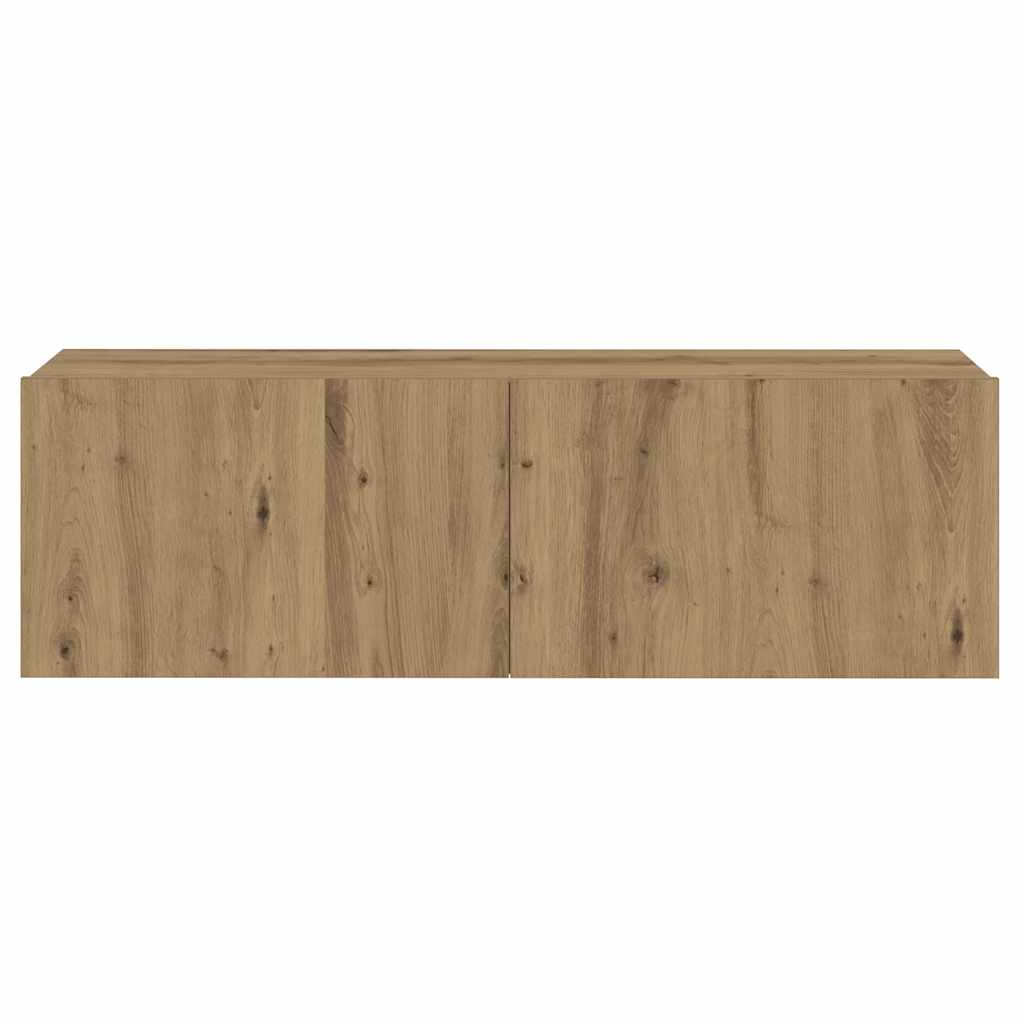3-tlg. TV-Schrank-Set Weiß Holzwerkstoff