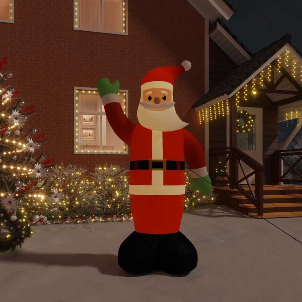 Weihnachtsmann Aufblasbar mit LEDs 370 cm