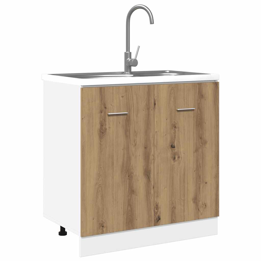 Unterschrank Lyon Weiß 60x46x81,5 cm Holzwerkstoff