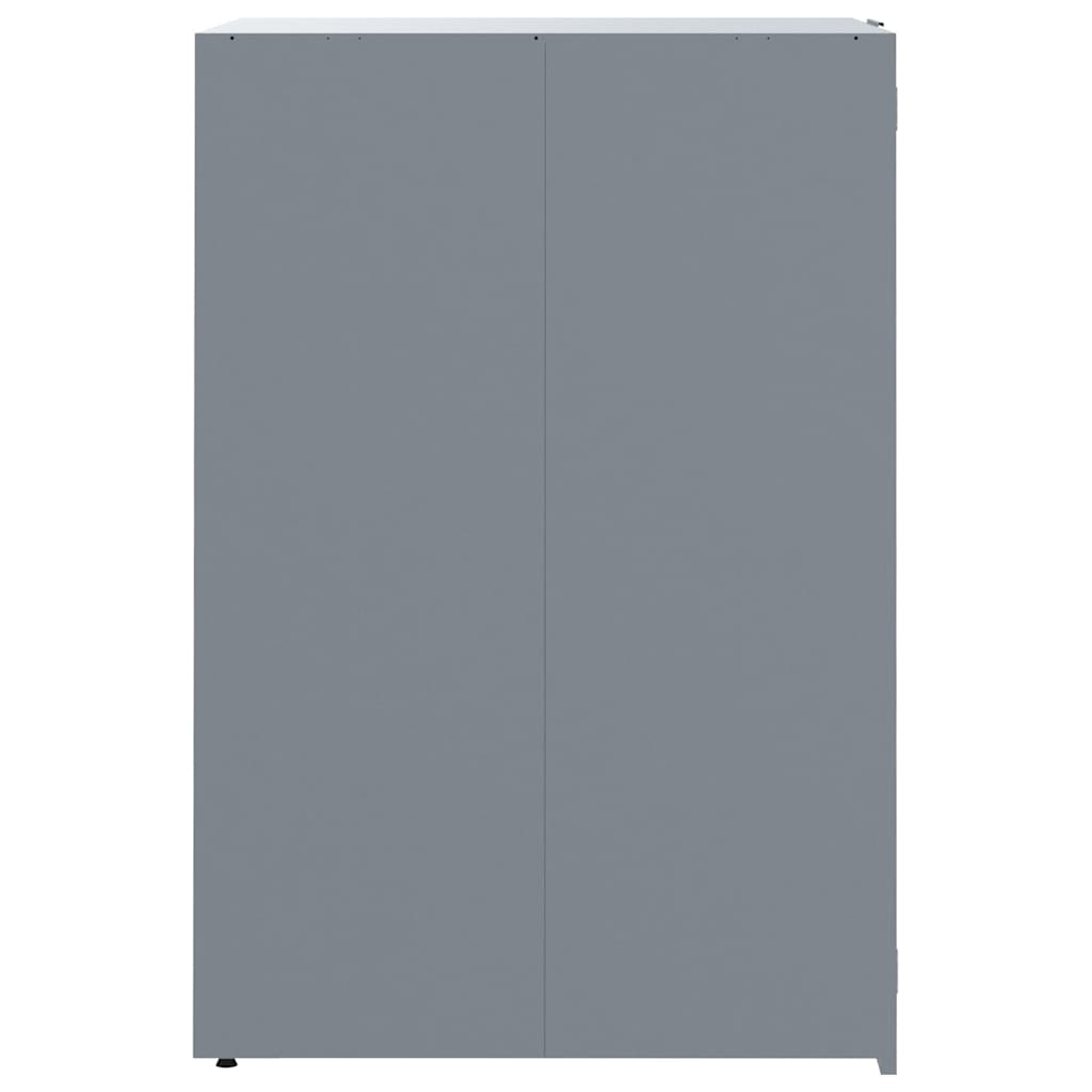 Mülltonnenbox für 2 Tonnen Schwarz 138x79x117 cm Stahl