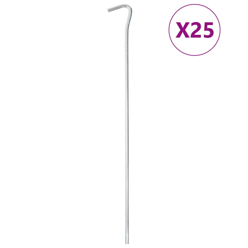 Zeltheringe 50 Stk. 30 cm Ø4 mm Verzinkter Stahl