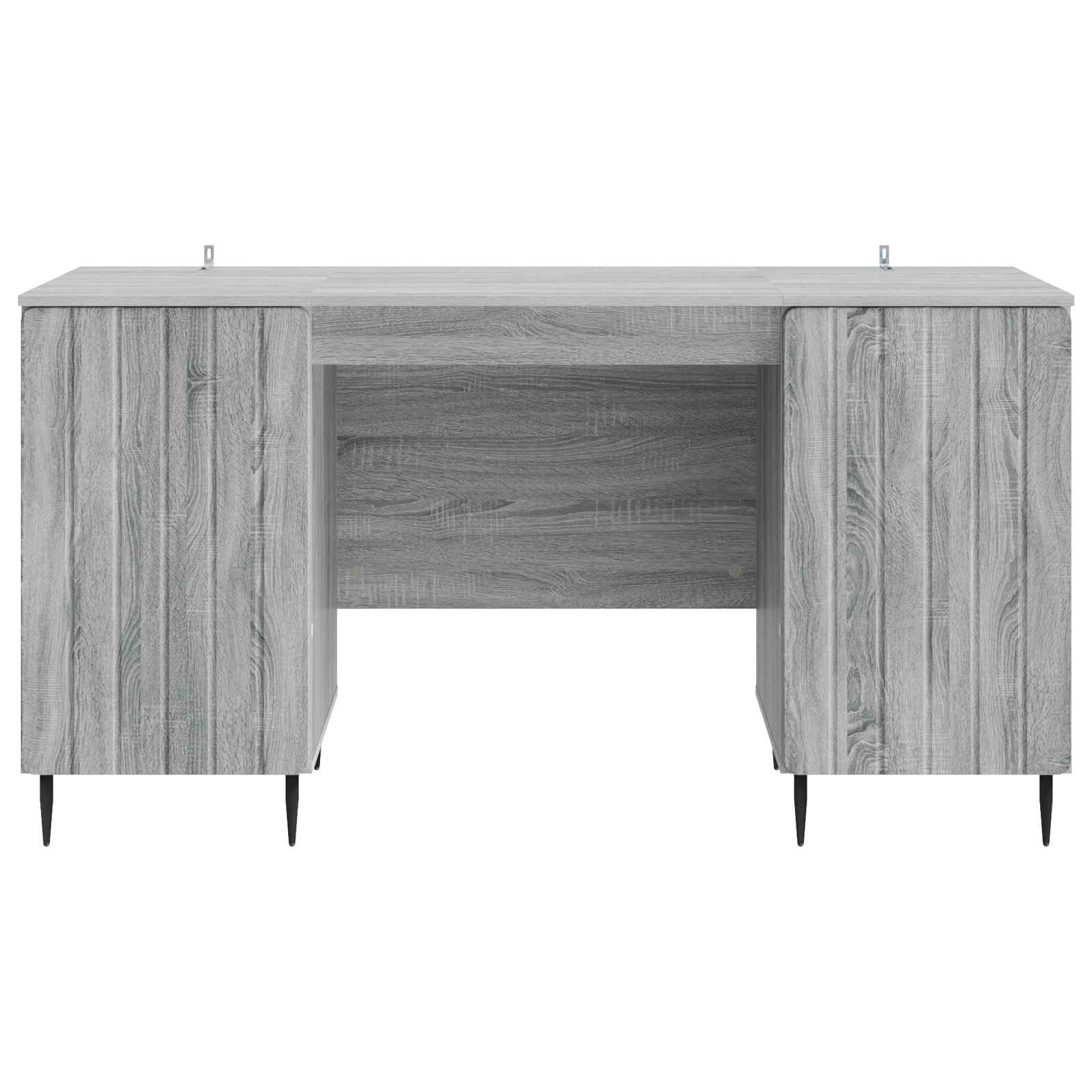 Schreibtisch mit Regal Schwarz 142,5 x 50 x 75 cm Holzwerkstoff