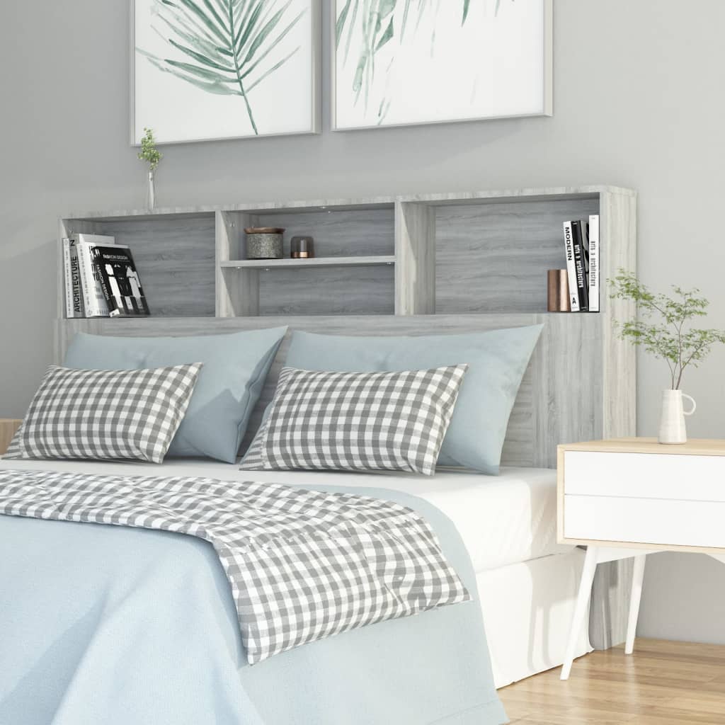 Bett-Kopfteil mit Ablagen Weiß 100x19x103,5 cm