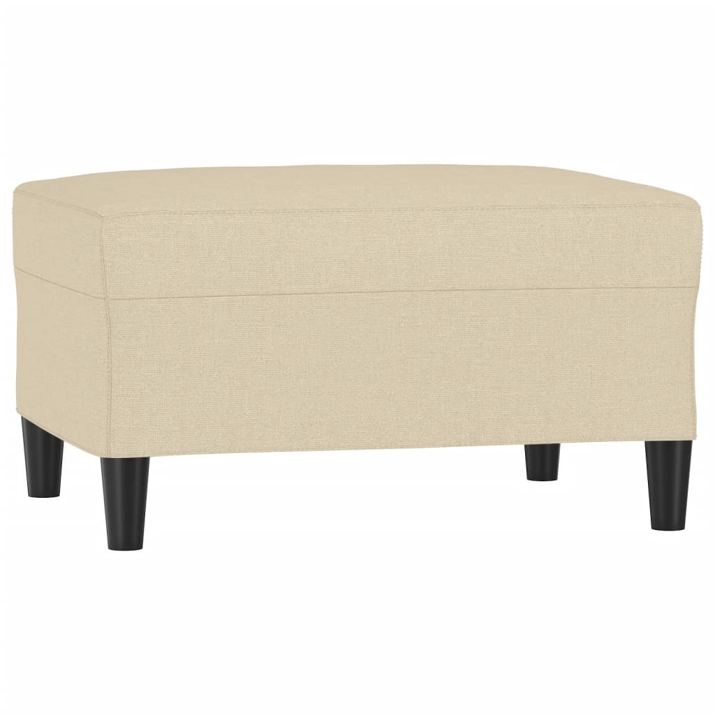 Fußhocker Hellgrau 60x50x41 cm Stoff