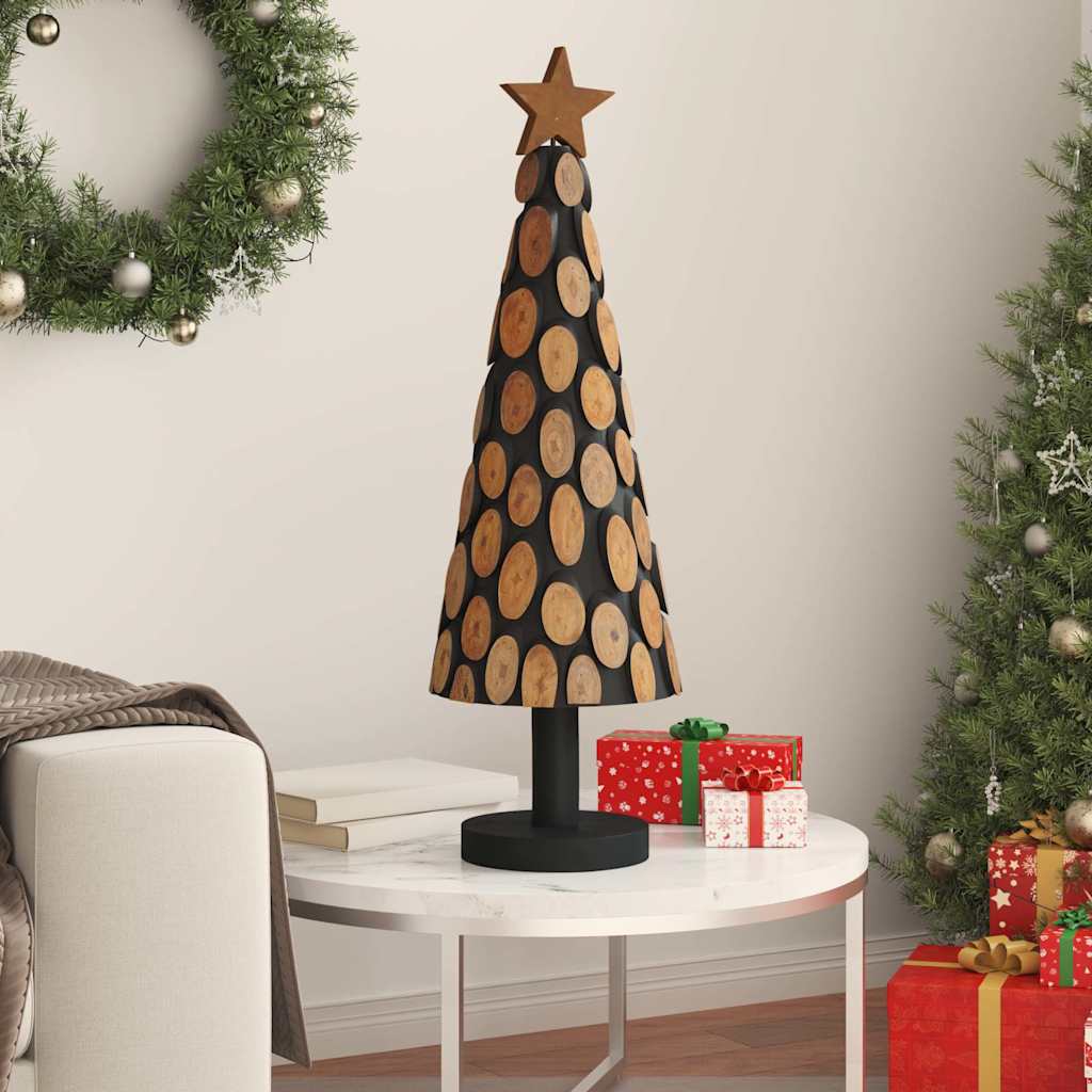 Weihnachtsbaum mit Ständer Braun 61 cm Massivholz Teak