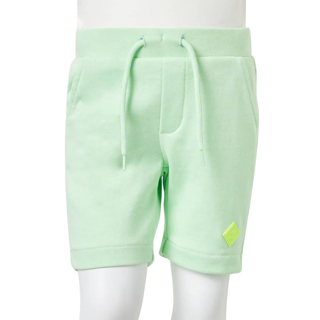 Kindershorts mit Kordelzug Blau Melange 116