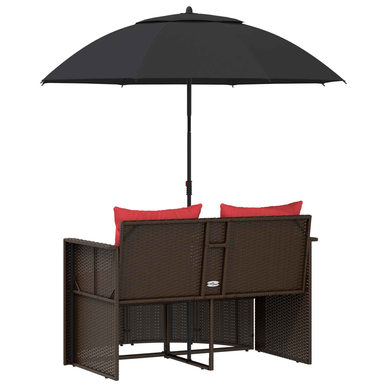 Garten-Sofa mit Kissen 8 pcs Beige und Hellgrau Poly-Rattan