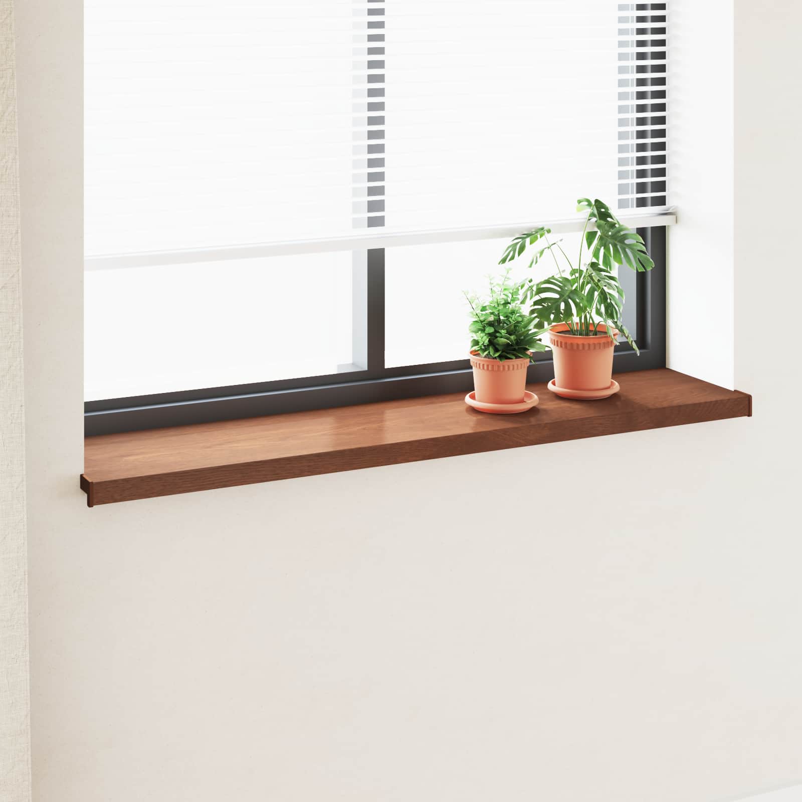 Fensterbank Weiß 60 x 10 x 4,5 cm PVC