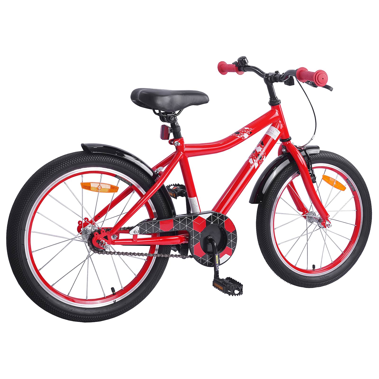 Kinderfahrrad 12 Zoll für 2-4 Jahre alt Schwarz