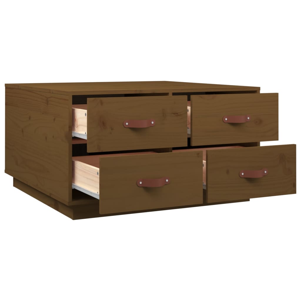 Couchtisch 80x80x45 cm Massivholz Kiefer