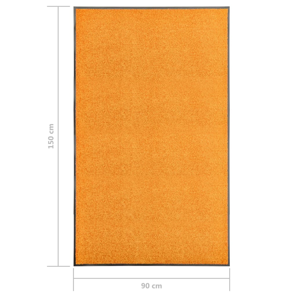 Fußmatte Waschbar Anthrazit 120x180 cm