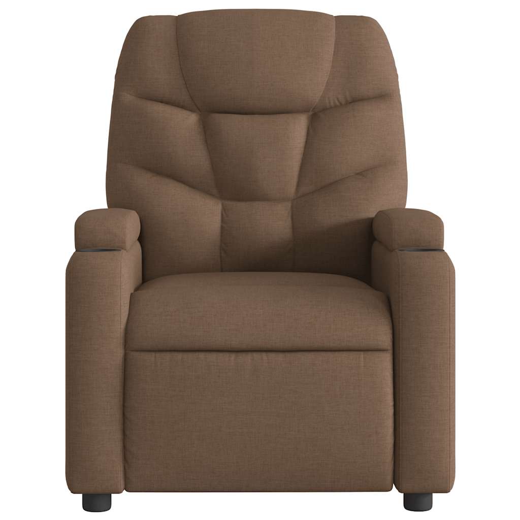 Relaxsessel Elektrisch Dunkelgrau Stoff