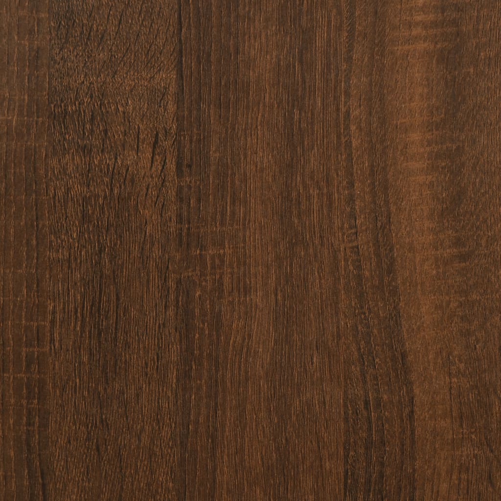 Bettschrank Schwarz Eichen-Optik 40 x 35 x 50 cm Holzwerkstoff