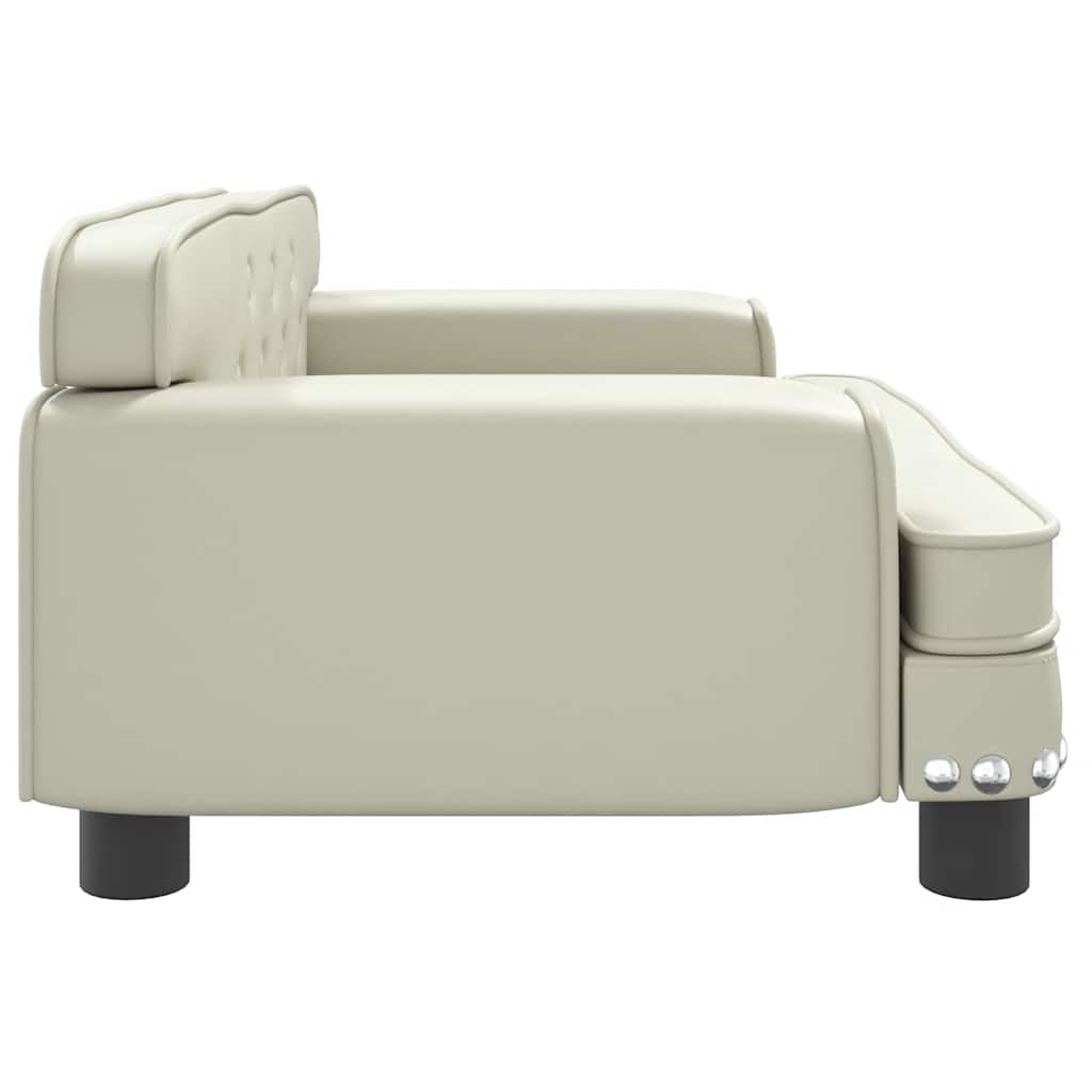 Kindersofa Schwarz 90x53x30 cm Kunstleder