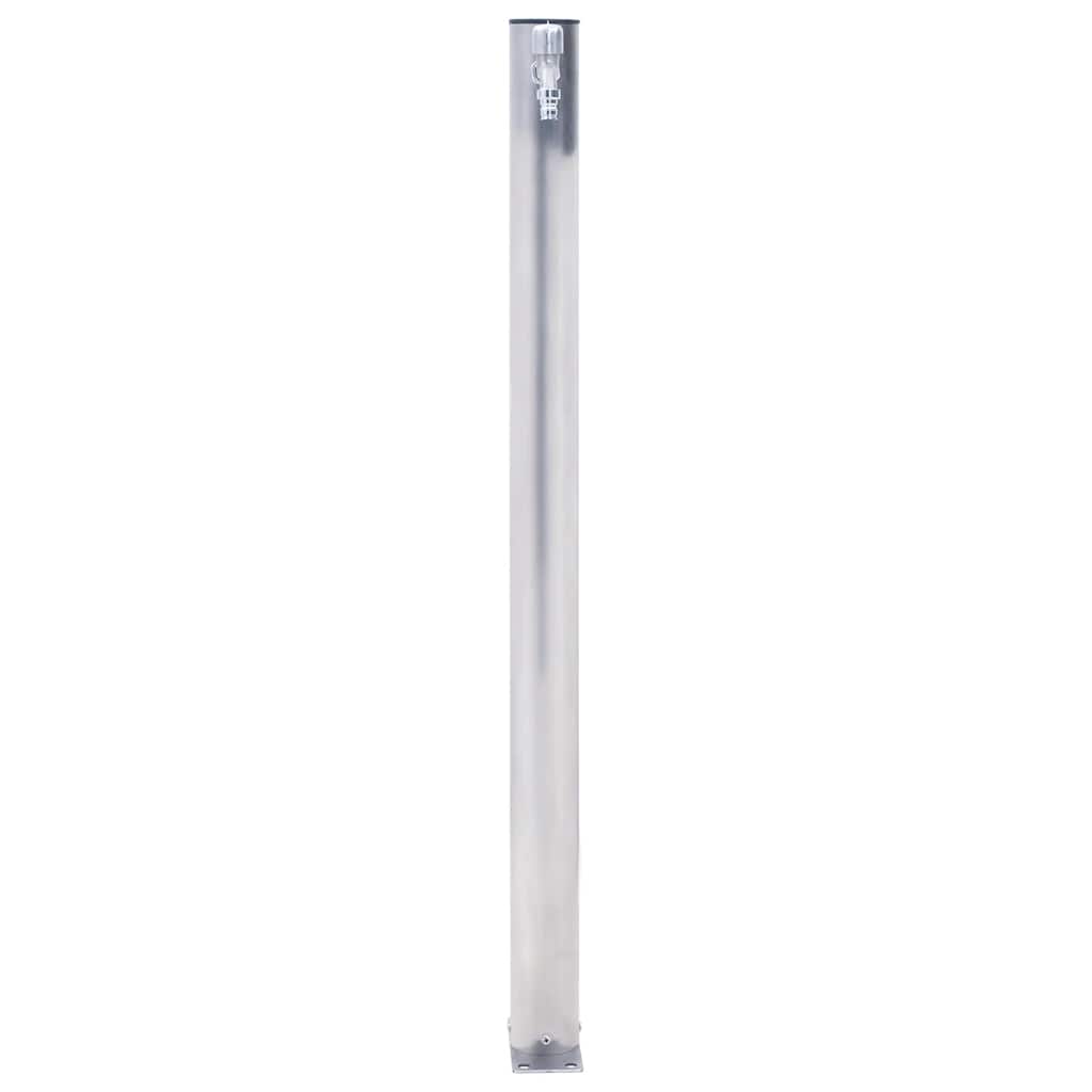 Wassersäule für den Garten 40 cm Edelstahl Quadratisch