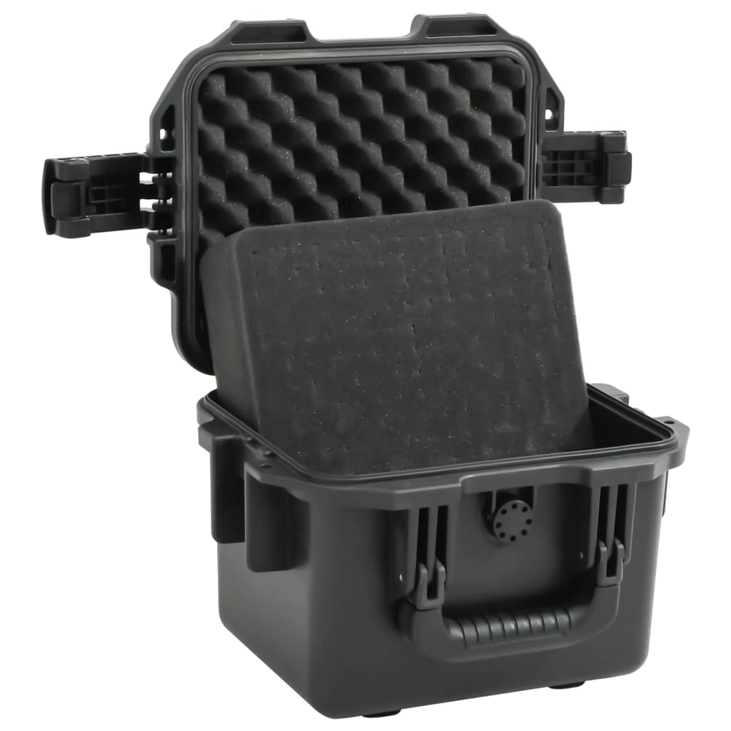 Koffer für Flugreise Tragbar Schwarz 46,5x21,5x17,5 cm PP