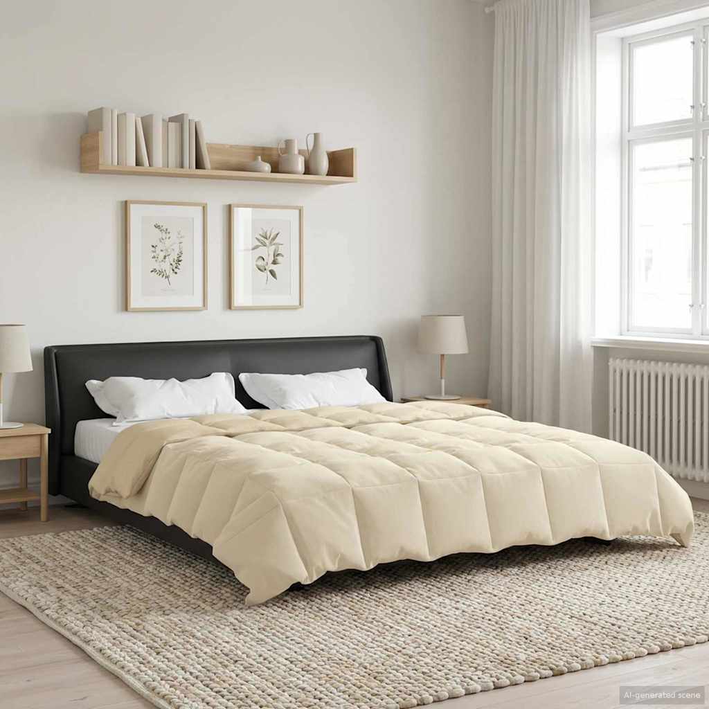 Sommerdecke Gesteppt Anthrazit 135 x 200 cm Mikrofaser