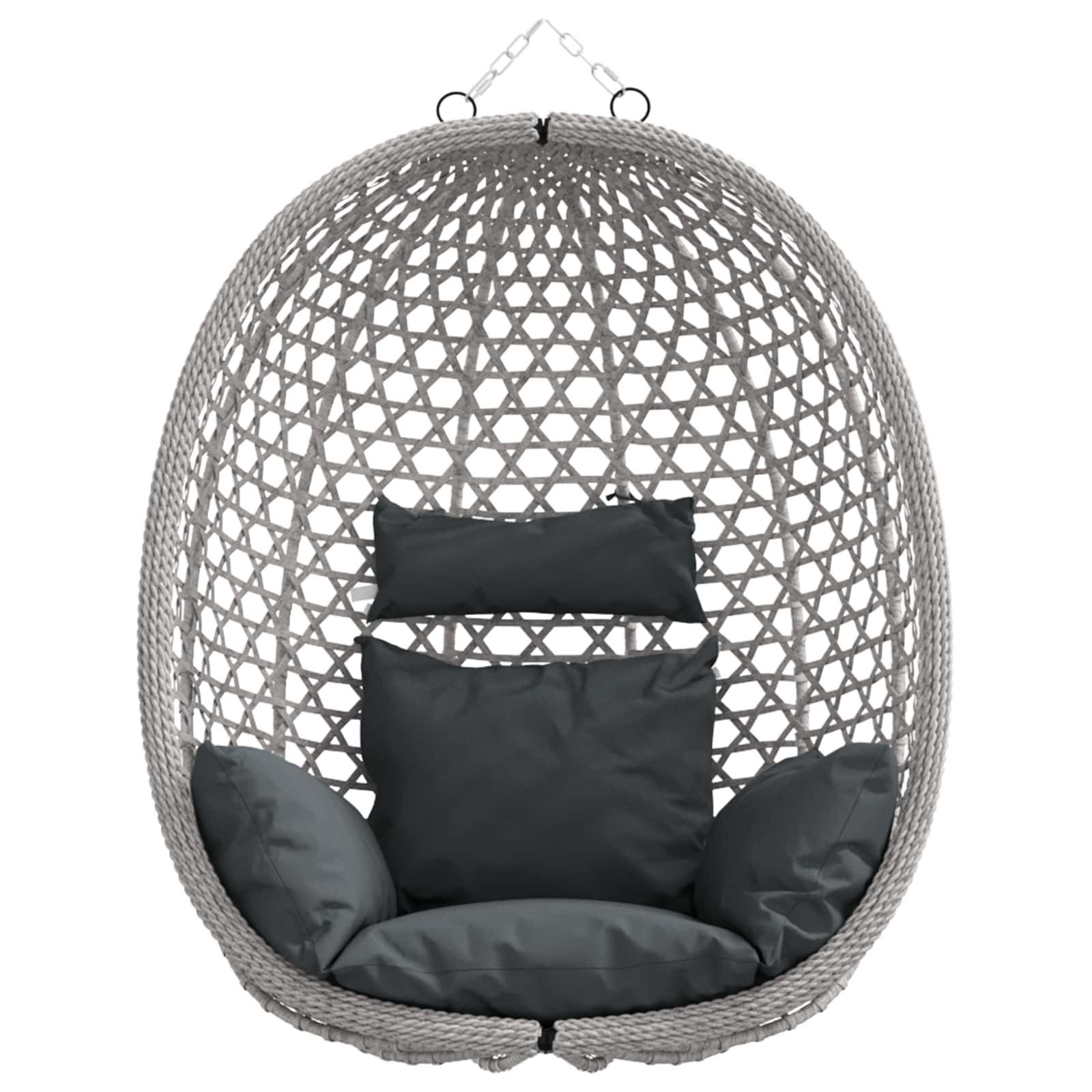 Hängesessel ohne Gestell Poly-Rattan 92 x 57,5 x 110 cm