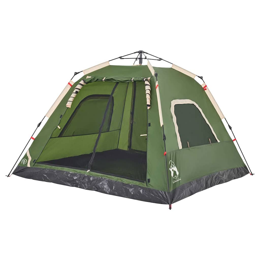 Kuppel-Campingzelt 4 Personen Grün Quick Release